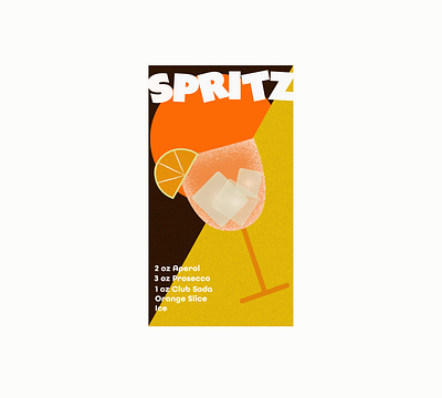 Spritz advertising aperol spritz branding editorial illustration food illustration graphic design graphic designer illustration illustrator product label design spritz typography