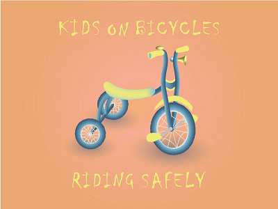 Riding Safely adobe illustrator advertisment branding bycicle cycle fluffy flyer illustration kids kids illustration leaflet logo orange print riding roadsign safely safety toys typography
