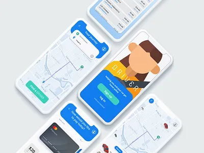 DRIVER App car carapp driver driverapp ride rideshare ux