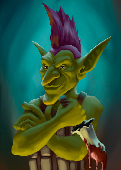 Goblin Character Design: "Waiting for your move!"