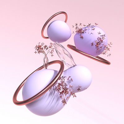Pastel Thoughts 3d art 3d render art branding cinema 4d design octane