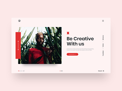 Hero Header - Adobe XD branding envato illustration landing minimal themeforest typography ux vector web