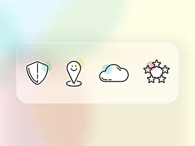 Mini icon set for IT company icons it company outlines technology technology icons