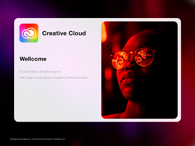 Creative Cloud Loading Screen adobe adobe xd adobexd colorful creative cloud loading loading screen rebound ui wellcome