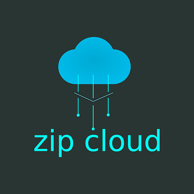 #dailylogochallenge II Cloud Computing Logo II #day14 dailylogochallenge inkscape logo vector