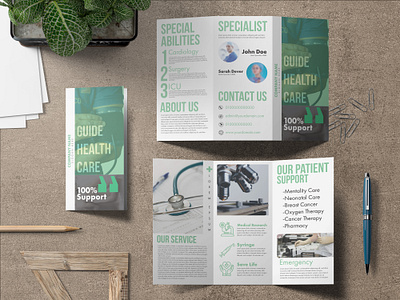 Medical Trifold Brochure branding brochure brochure design brochure template design trifold brochure