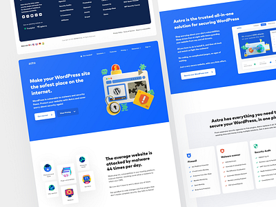 Astra Wordpress Security Landing Page conversion rate optimisation growth homepage india landing design landing page landing page design marketing site marketing website saas saas app saas design saas landing page saas website visual design web design webflow website website design wordpress