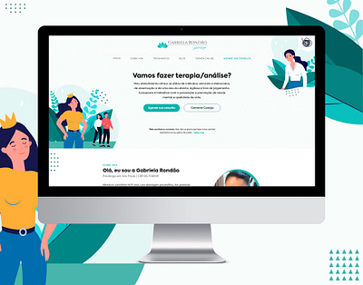 Website - Gabriela Rondão Psicóloga design flat illustration psychology ui uidesign uiux userinterface webdesign website