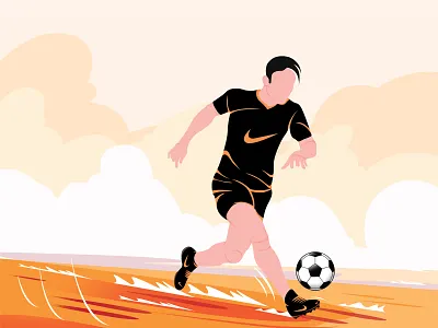Footbal Illustration 2020 trends branding football illustration illustration art illustrations illustrator nike popular trend trending trendy vector xd