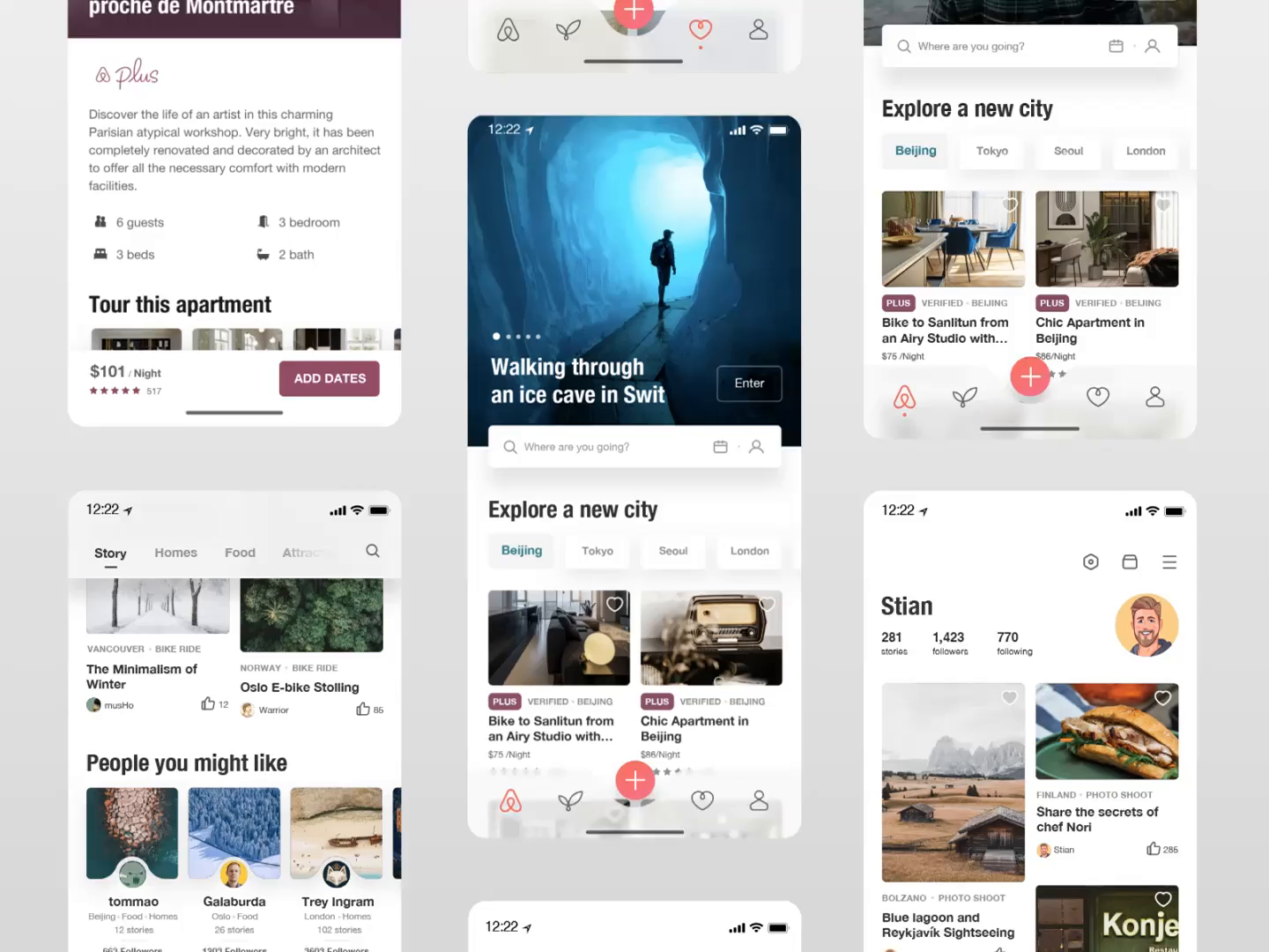 Example of Redesign for airbnb