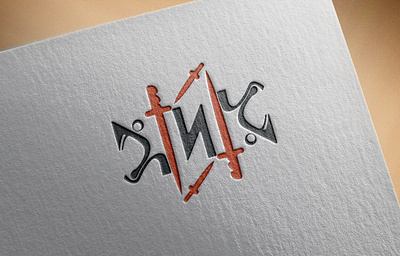 Minimal Bangla Typography logo Concept design icon illustration logo minimal vector