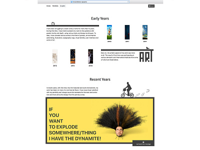 graphic page of my website design illustration minimal typography ui ux website