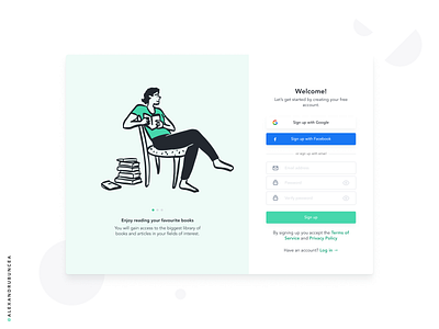 Sign Up Exploration app app design books clean designer exploration figma freelance illustration in progress minimal popular popular shot signup ui ux web