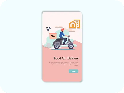 Food Delivery Onboarding Illustration 3