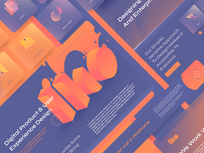 IKO. branding colorful font library identity iko layout logo promo ui web web design