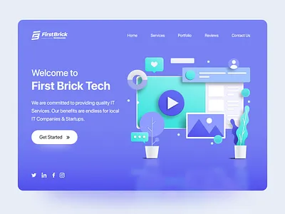 Website Landing Page Design 3d 3d artist architecture design illustration langing page ui ui ux design uidesign ux web webdesign website website design