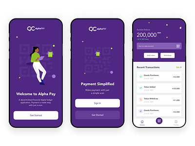 Alpha Pay design figma finance fintech illustration ui vector