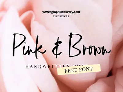 Pink and Brown Free Font branding cursive font download font fonts free free font handmadefont handwriting handwritten logo font script font signature type type design