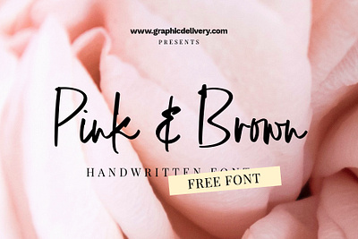 Pink and Brown Free Font branding cursive font download font fonts free free font handmadefont handwriting handwritten logo font script font signature type type design