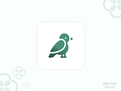 #Daily #005 - App icon 005 app app icon art bird branding daily dailyui design design art flat graphic design icon illustration illustrator logo mobile ui ux vector