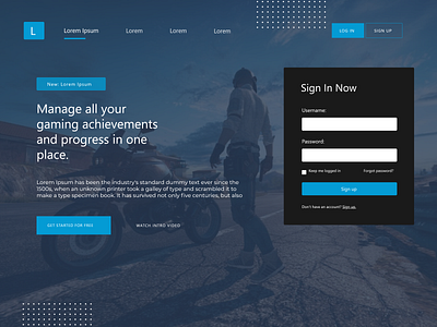 GAMING LANDING PAGE FORMS gaming landing page signup form