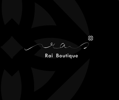 Rai Boutique art branding design flat illustration logo minimal type ui ux