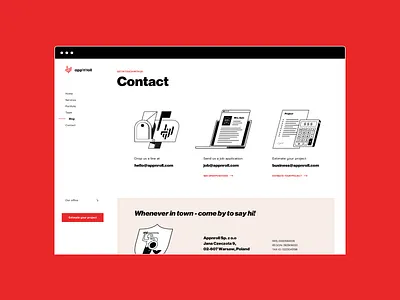 App'n'roll — Contact app business illustration interface it software ui ux website