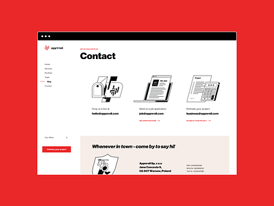 App'n'roll — Contact app business illustration interface it software ui ux website