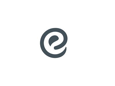 E design e letter logo e logo flat graphic icon lettermark logo mark negative space vector