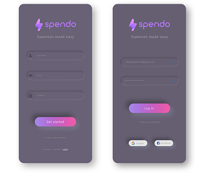 Spendo App app card design cards details design icon illustration logo lovemywork mobile mobile app mydesign neumorphism neumorphism app transaction ui ux vector
