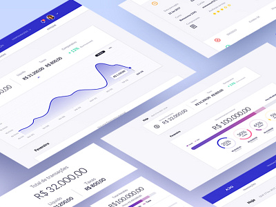 Acquiring Platform bank charts dashboad interaction management ui ux