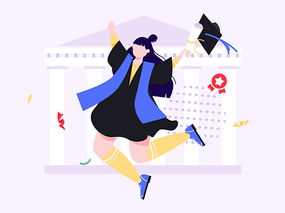 graduation design illustration ui