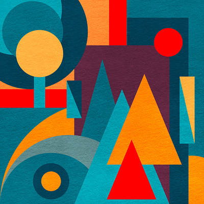 Abstract Landscape in Geometric Patterns abstract abstract design abstract painting geometric geometric art geometric design geometric illustration geometrical geometrical shapes graphic design illustration landscape package design pattern pattern design patterns print design surface design surface pattern surface pattern design