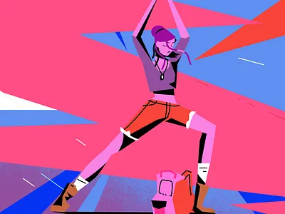 The Traveler: Gen Z girl 2danimation 3dart aftereffects animation branding design designmatters illustration illustrator motion motiondesign motiongraphics motionographer sketch sugarblood sunset supersequential travel vector xuxoe