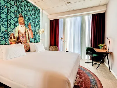 HEADBOARD DESIGN FOR SOUTH EAST ROOM art collage collageart hotel hoteldesign mural mural design muralist murals