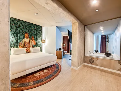 HEADBOARD DESIGN FOR SOUTH EAST ROOM art collage collage art collageart hotel hoteldesign mural mural design murals