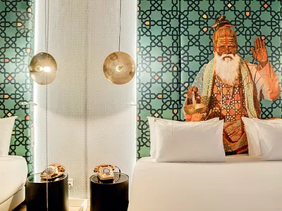 HEADBOARD DESIGN FOR SOUTH EAST ROOM art collage collageart design hotel hoteldesign mural mural design muralart muralist