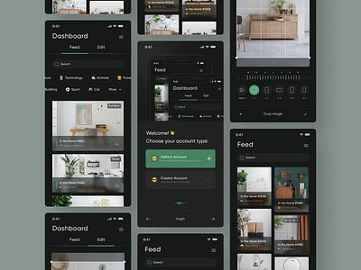 Social Photo Gallery App (Part 2) app app design dark darkmode dashboard design edit gallery mobail photo photographer photography product design shot social ui uidesign