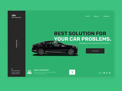 Car Diagnose System application image interface simple design ui ux web webdesign