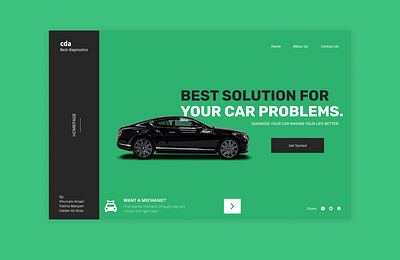 Car Diagnose System application image interface simple design ui ux web webdesign