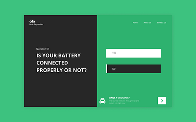 Questions - Car Diagnostics application branding car interface questions simple design ui ui ux web webdesign