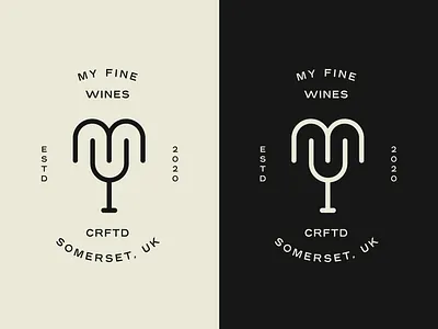 Badge Lockup for My Fine Wines badge brand craft icon illustrator label logo stamp vector wines