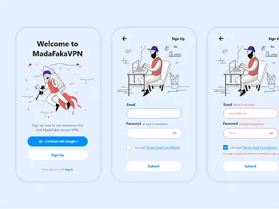 Daily UI Design // 001 dailyui signup ui ui design uidesign uiux