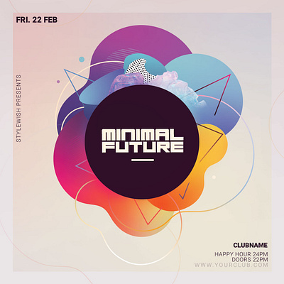 Minimal Future Flyer abstract design download flyer future futuristic graphic design graphicriver graphics graphicsdesign minimal photoshop poster psd resources template