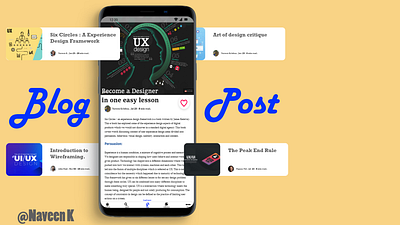 Blog Post Design app dailyui dailyuichallenge design ui ux web
