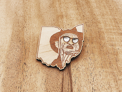 Sunglasses Freddy branding design eco friendly enamel pin engraved engraving environment face freddy krueger horror illustrated illustration laser engraving nature pins wood wooden