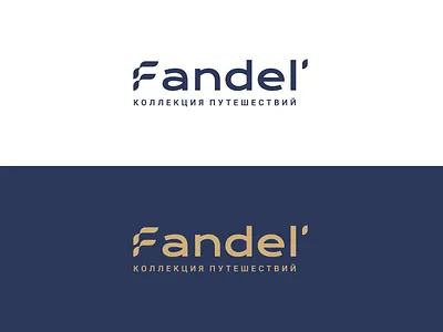 Fandel — travel collection bird bird logo design flight logo sea travel travel agency vector