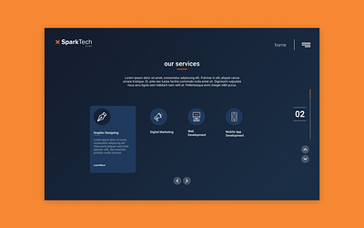 Software Services Section interface it company simple design software company ui ux website design