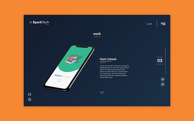 Work Section figma interface simple clean interface simple design ui ux web design