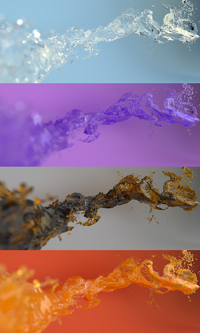 Animated Water Splash 3d model free fluid simulated animated beverage drink fluid food juice liquid simulation splash water